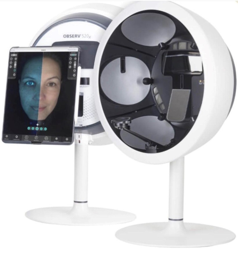 OBSERV skin analysis device can reveal skin conditions such as rosacea, dermal and epidermal pigmentation, sunspots, acne and dehydration.  Catherine's Skin, Laser & Beauty Salon, Letterkenny, County Donegal, Ireland